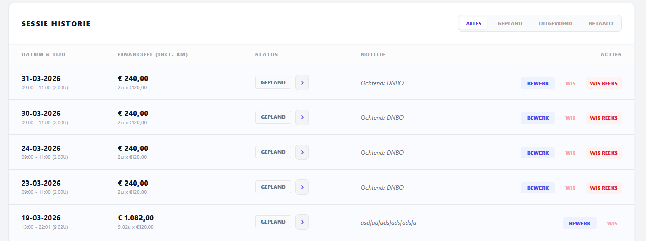 Herhaalsessies in historie